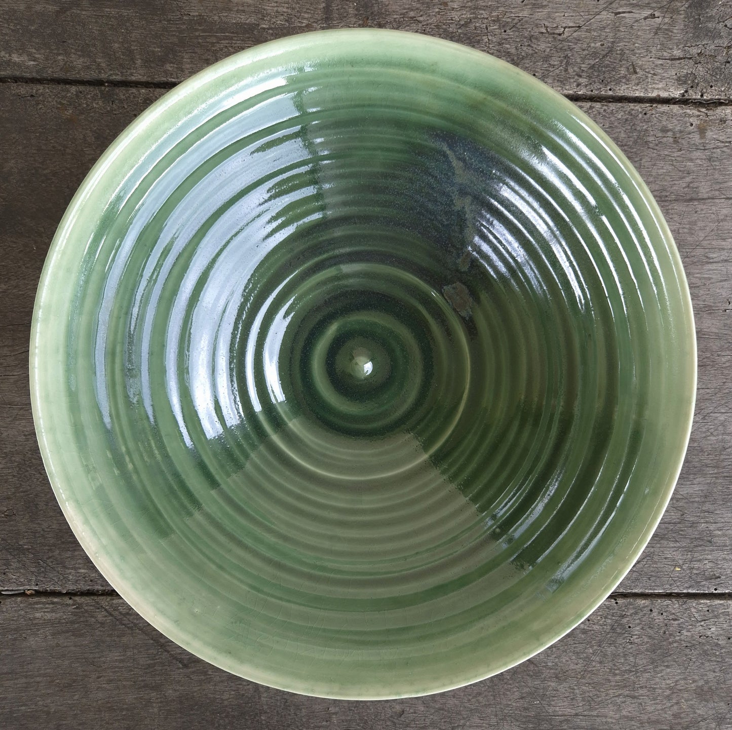 Serving Bowl - Deep Green (Open Form I)