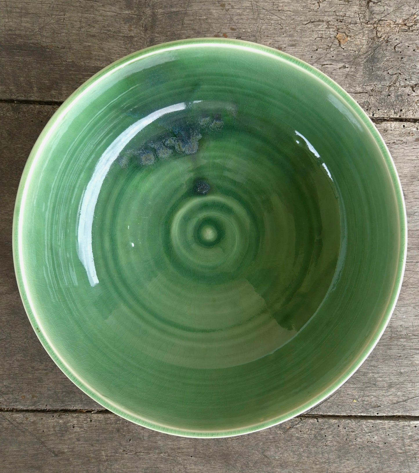 Serving Bowl - Deep Green (Deep Curve I)