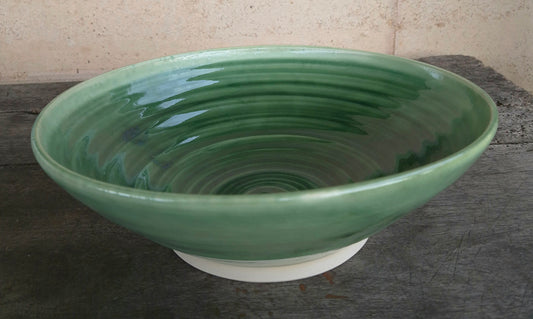 Serving Bowl - Deep Green (Gentle Curve II)