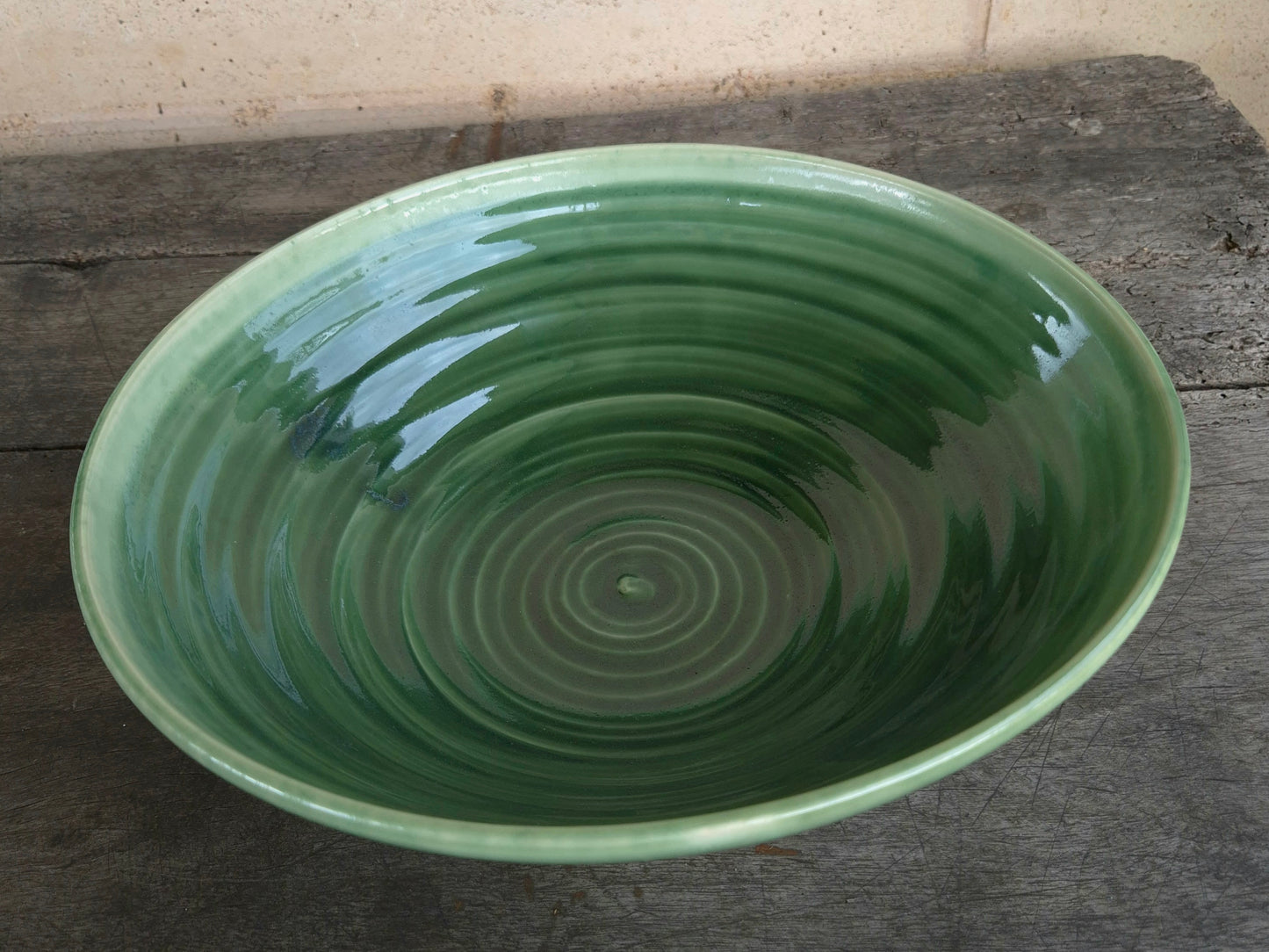 Serving Bowl - Deep Green (Gentle Curve II)