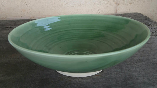 Serving Bowl - Deep Green (Gentle Curve I)
