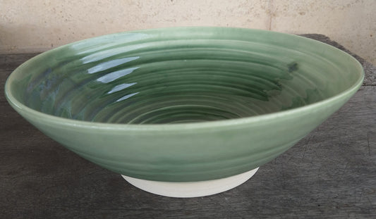 Serving Bowl - Deep Green (Open Form II)