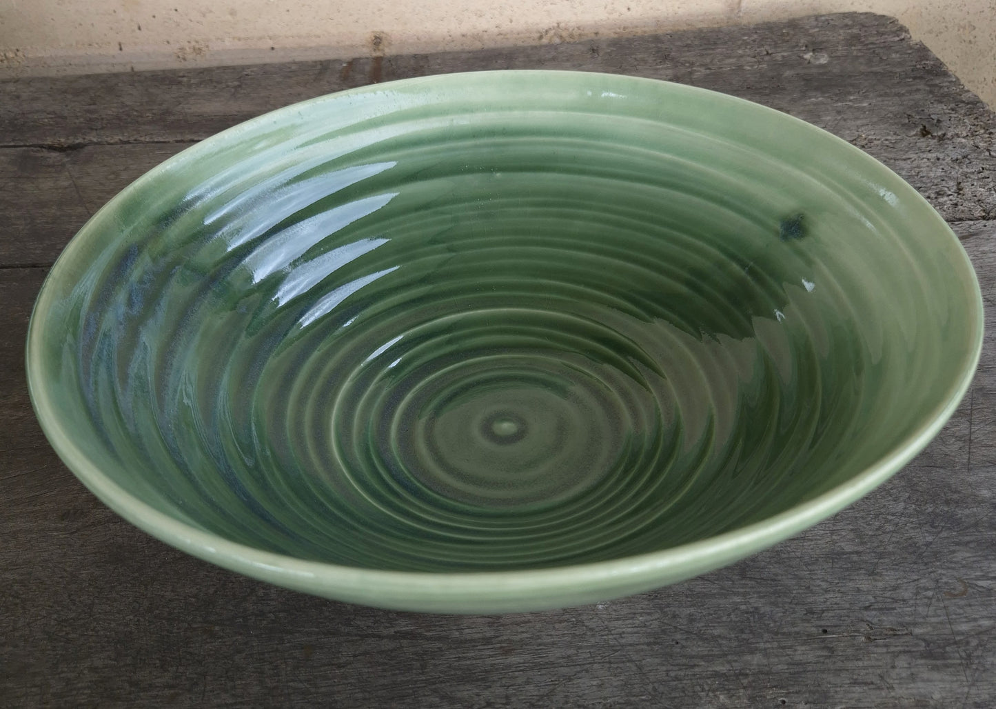 Serving Bowl - Deep Green (Open Form II)