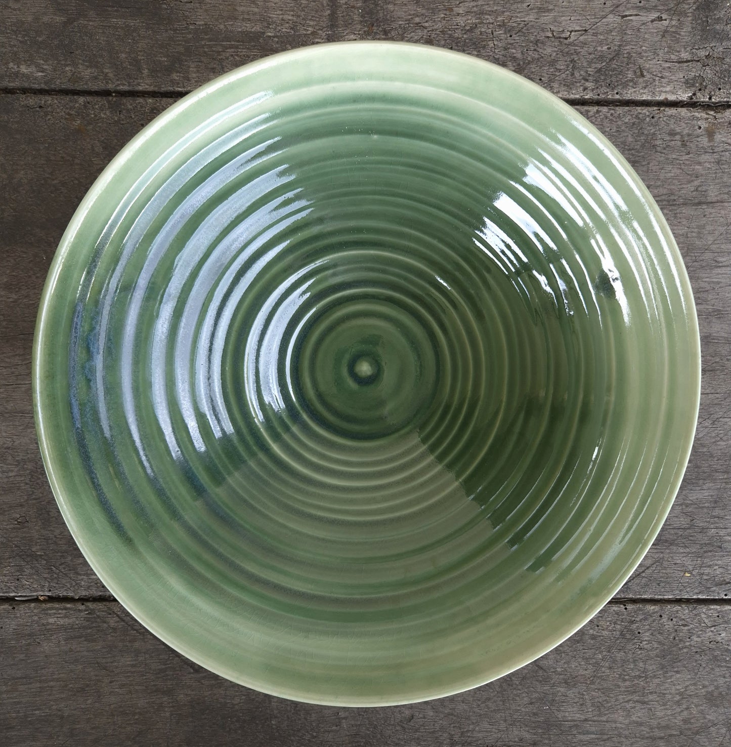 Serving Bowl - Deep Green (Open Form II)